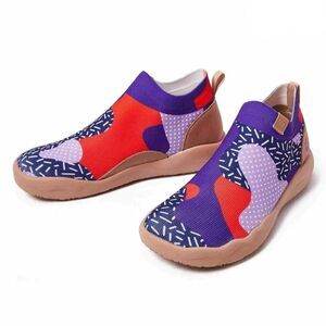 UIN Women's Shoes High Top Knitted Boots Sneaker (Endless Purple Pursuit)No Box